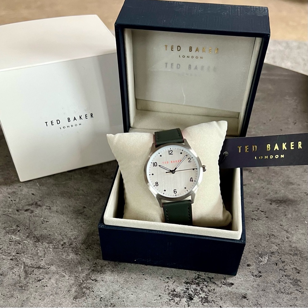 TED BAKER Manhatt Leather Strap 40mm Watch - Picture 7 of 7